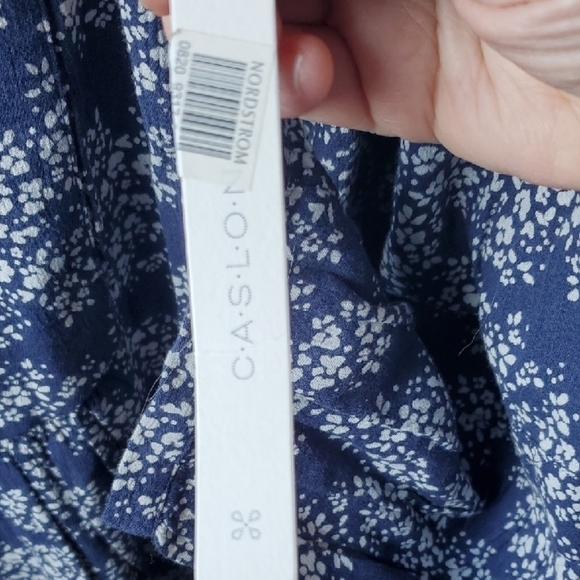 Caslon Blue Floral Blouse NWT from NORDSTROM 1X - Picture 4 of 10